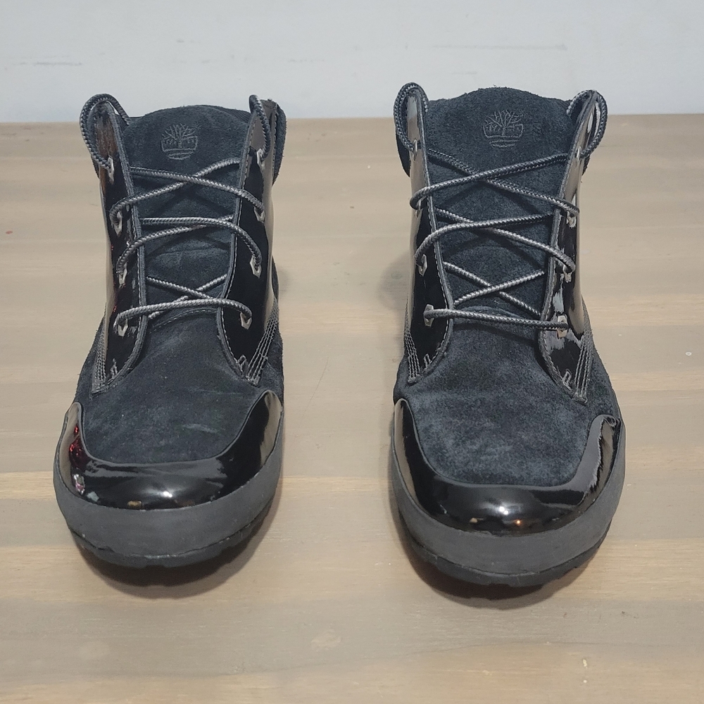 Womens Timberland Chukka Boots Black Suede Lightweight Size 9.5.
